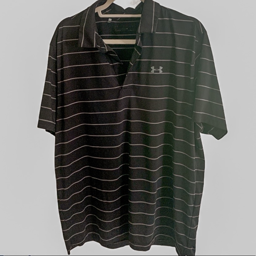 Under Armour Performance Mens Stripes Polo XL